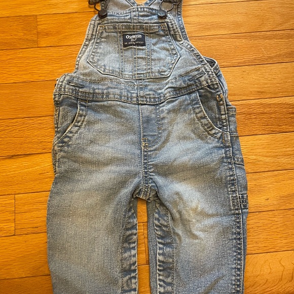 OshKosh B'gosh Light Blue Denim Overalls - Picture 1 of 4